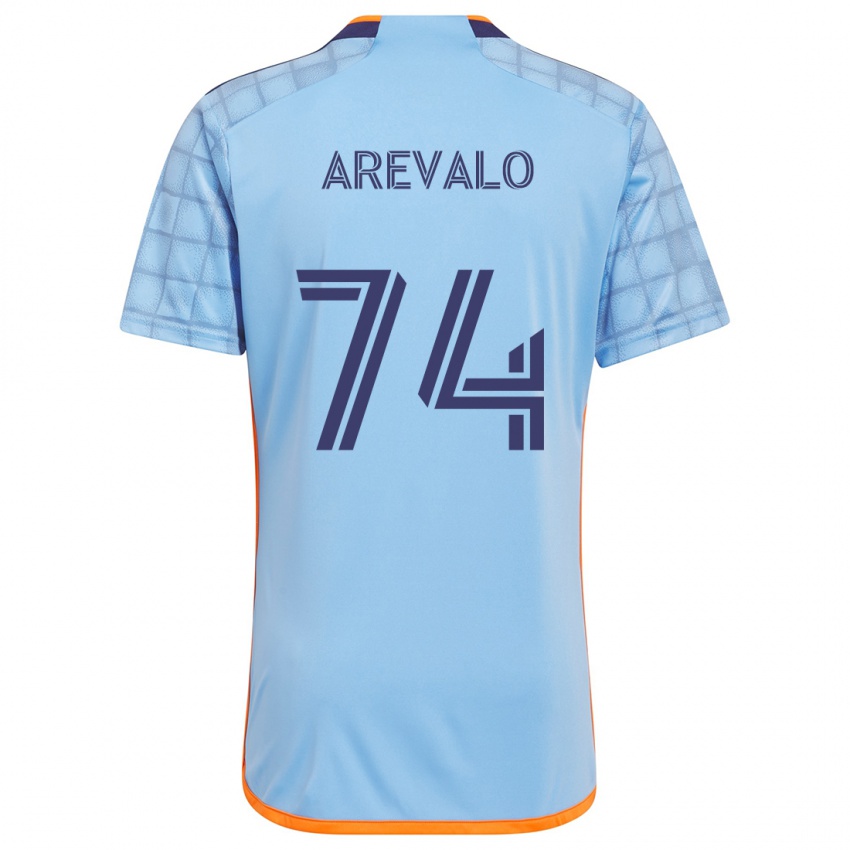 Kinderen Ronny Arévalo #74 Blauw Oranje Thuisshirt Thuistenue 2024/25 T-Shirt België