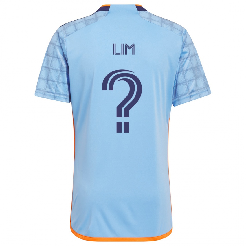 Kinderen Evan Lim #0 Blauw Oranje Thuisshirt Thuistenue 2024/25 T-Shirt België