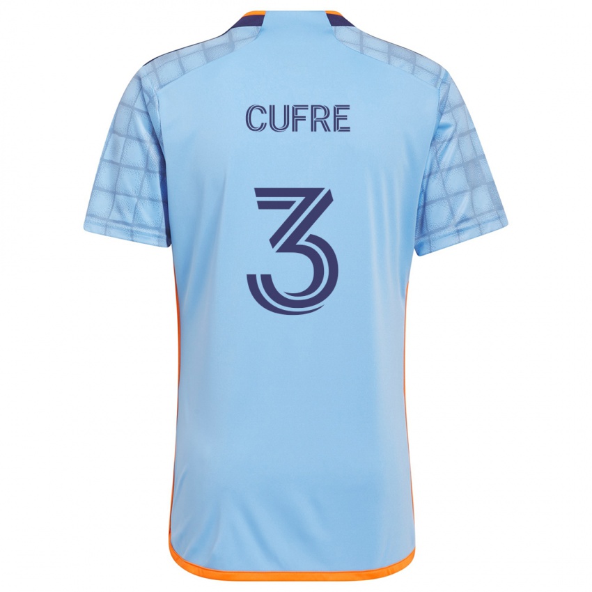 Kinderen Braian Cufré #3 Blauw Oranje Thuisshirt Thuistenue 2024/25 T-Shirt België