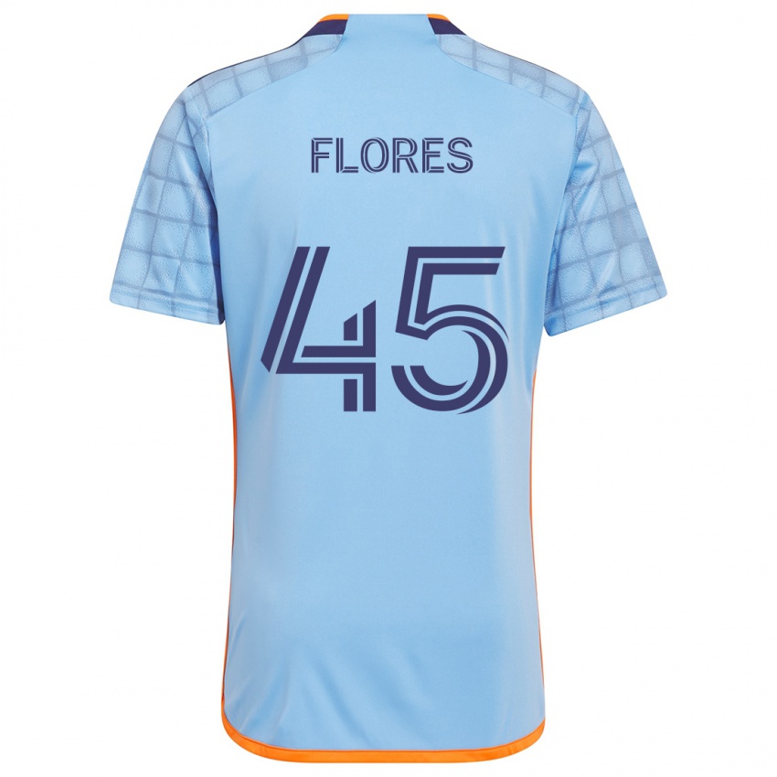 Kinderen Brian Flores #45 Blauw Oranje Thuisshirt Thuistenue 2024/25 T-Shirt België