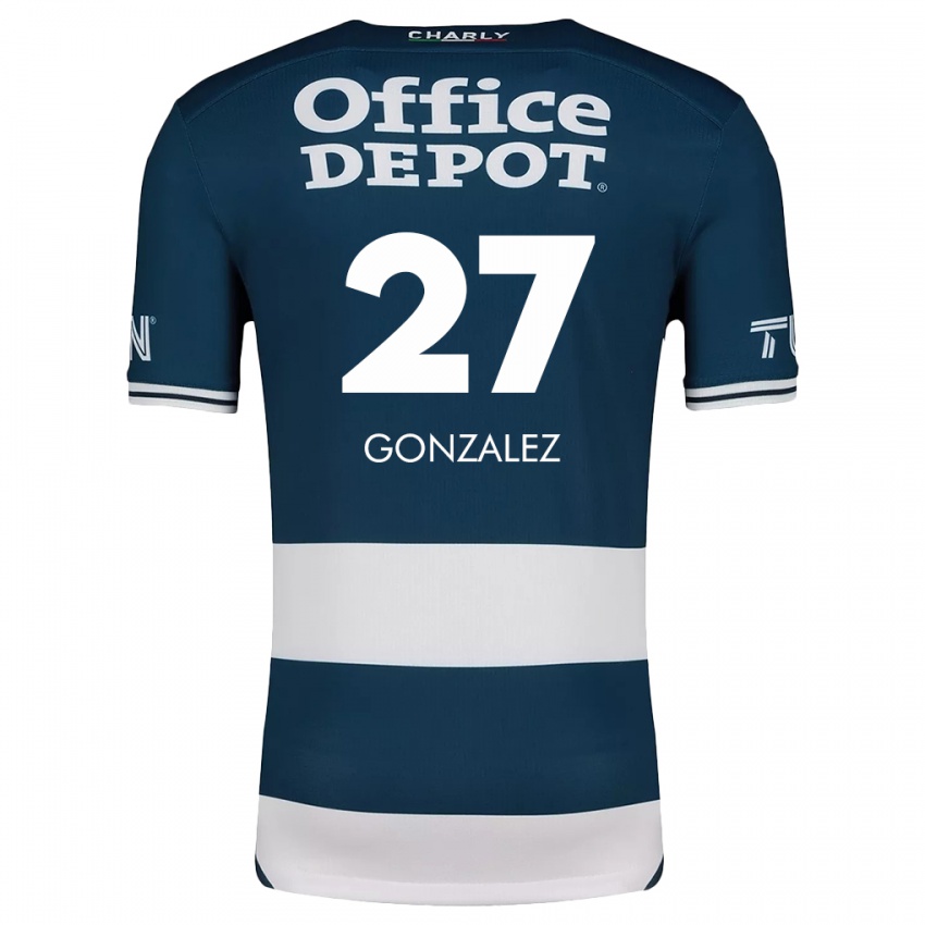 Kinderen Owen González #27 Blauw Wit Thuisshirt Thuistenue 2024/25 T-Shirt België