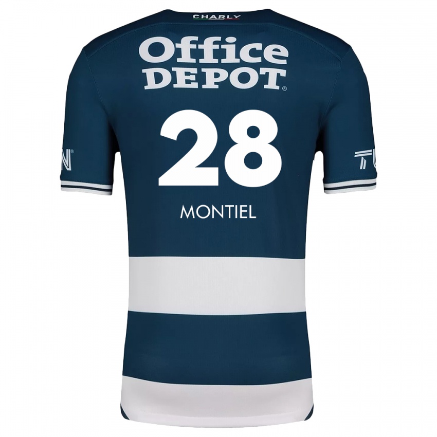 Kinderen Elías Montiel #28 Blauw Wit Thuisshirt Thuistenue 2024/25 T-Shirt België