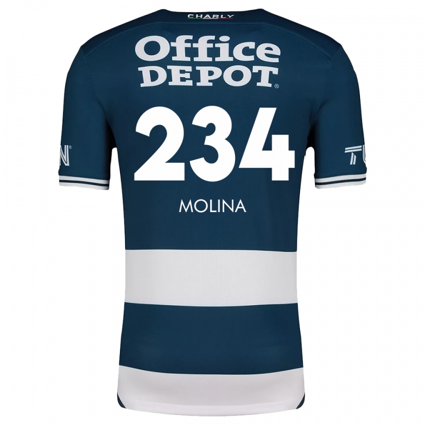 Kinderen Yoshimar Molina #234 Blauw Wit Thuisshirt Thuistenue 2024/25 T-Shirt België