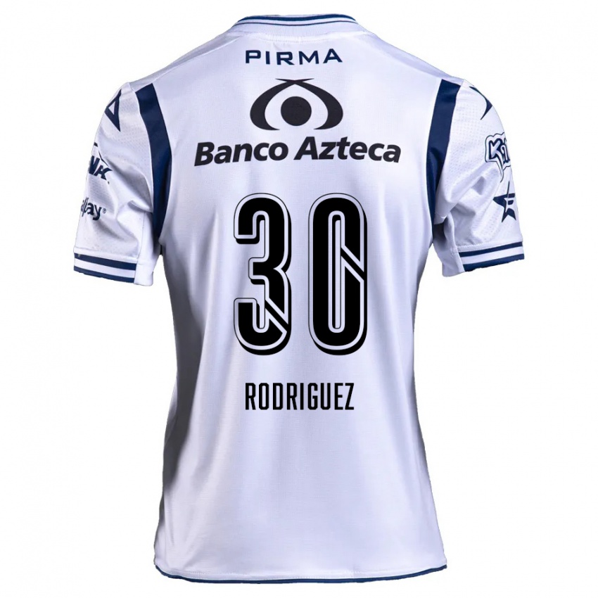 Kinderen Jesús Rodríguez #30 Wit Marineblauw Thuisshirt Thuistenue 2024/25 T-Shirt België