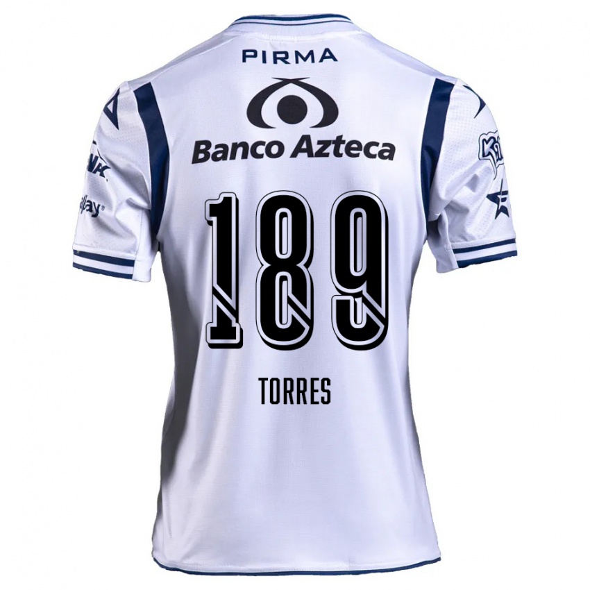 Kinderen Dylan Torres #189 Wit Marineblauw Thuisshirt Thuistenue 2024/25 T-Shirt België