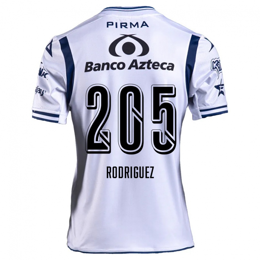 Kinderen Alberto Rodríguez #205 Wit Marineblauw Thuisshirt Thuistenue 2024/25 T-Shirt België