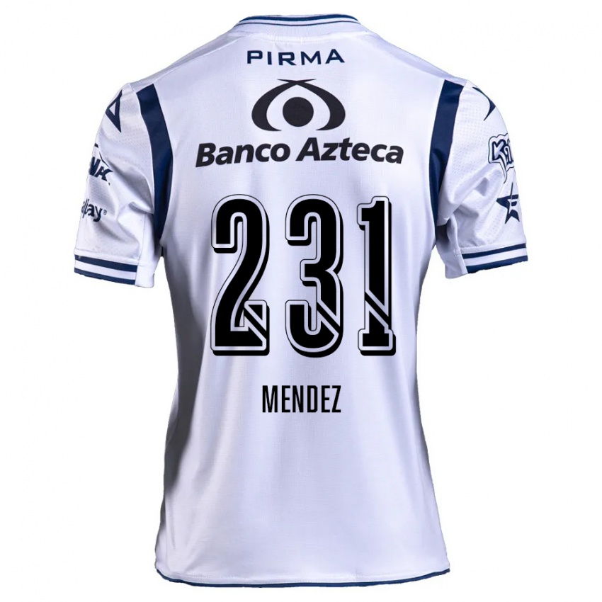 Kinderen Alejandro Méndez #231 Wit Marineblauw Thuisshirt Thuistenue 2024/25 T-Shirt België