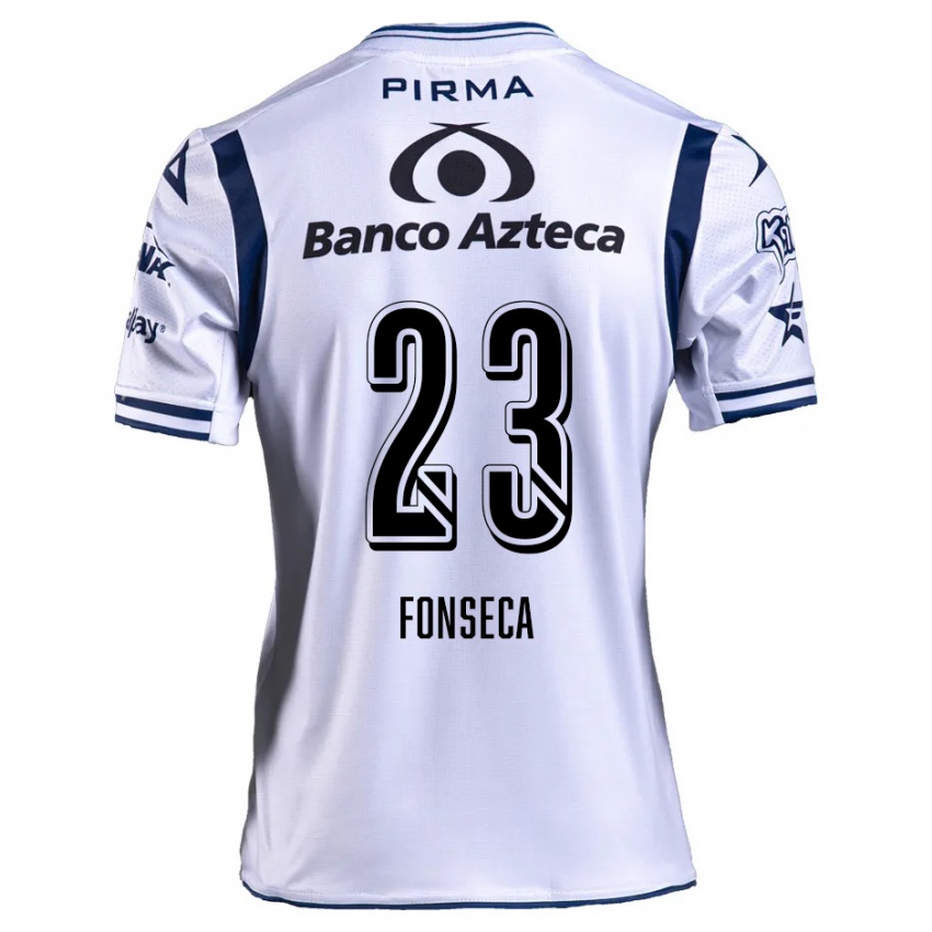 Kinderen Camila Fonseca #23 Wit Marineblauw Thuisshirt Thuistenue 2024/25 T-Shirt België