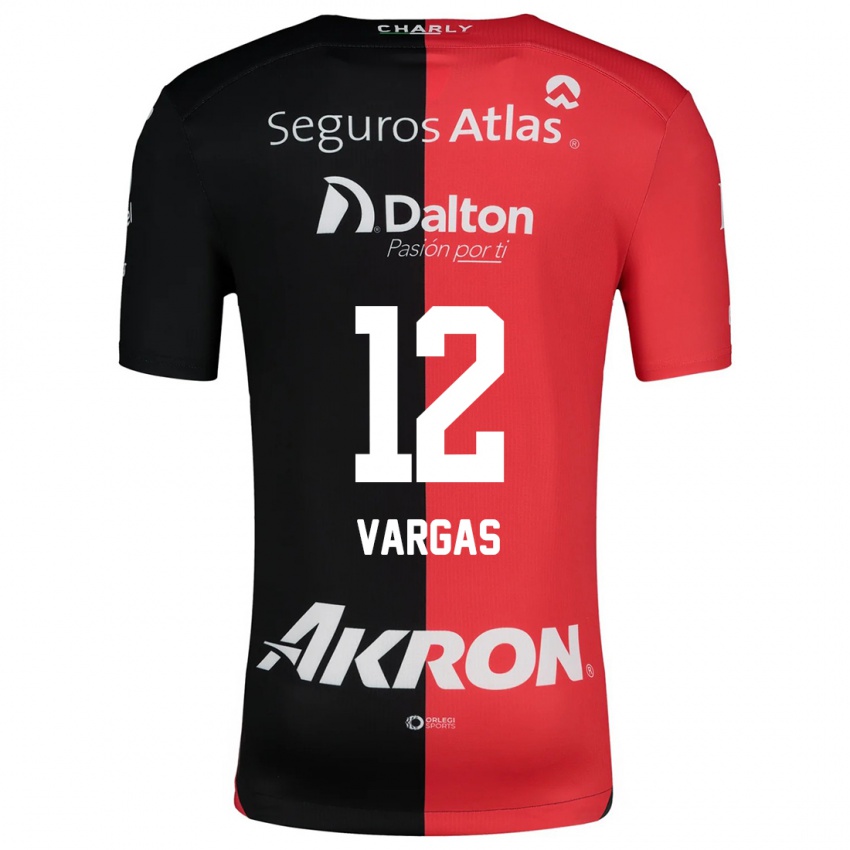 Kinderen Camilo Vargas #12 Rood Zwart Thuisshirt Thuistenue 2024/25 T-Shirt België