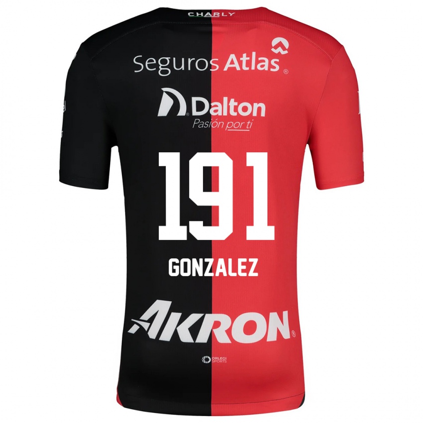 Kinderen Juan González #191 Rood Zwart Thuisshirt Thuistenue 2024/25 T-Shirt België