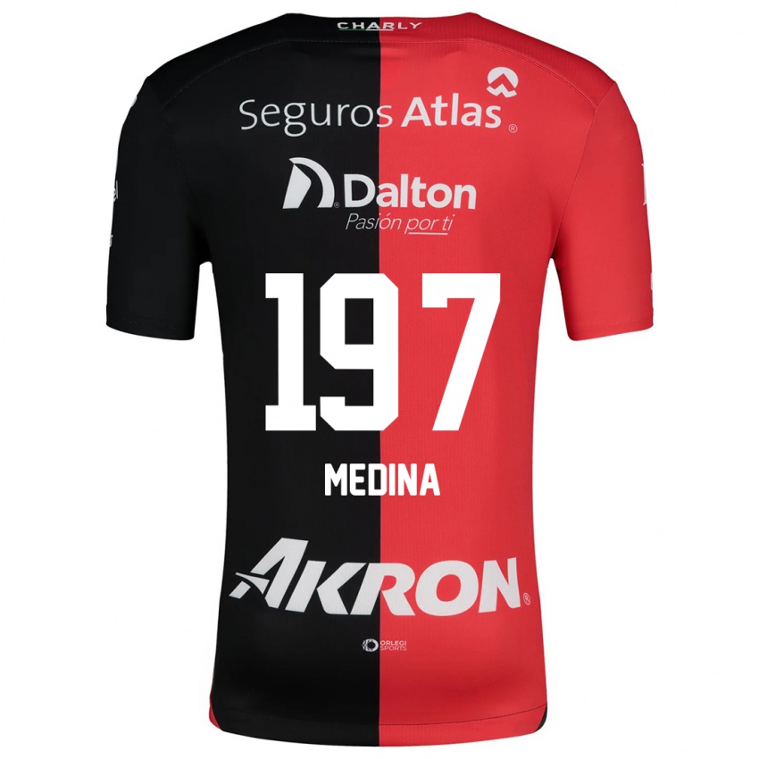 Kinderen Héctor Medina #197 Rood Zwart Thuisshirt Thuistenue 2024/25 T-Shirt België