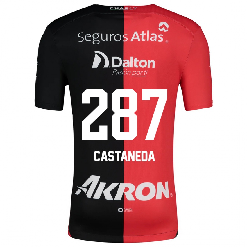 Kinderen Mariano Castañeda #287 Rood Zwart Thuisshirt Thuistenue 2024/25 T-Shirt België