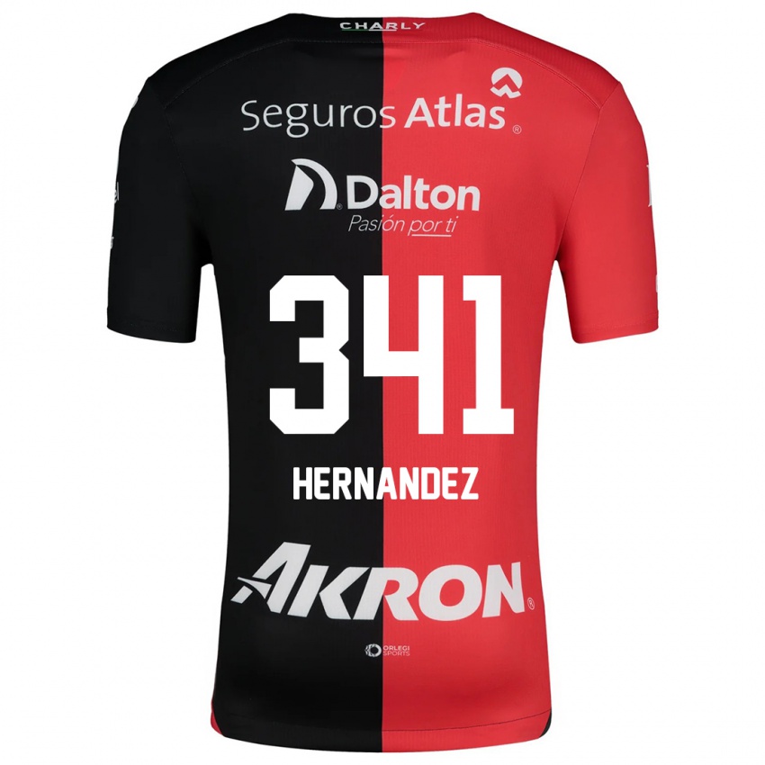 Kinderen Leonardo Hernández #341 Rood Zwart Thuisshirt Thuistenue 2024/25 T-Shirt België