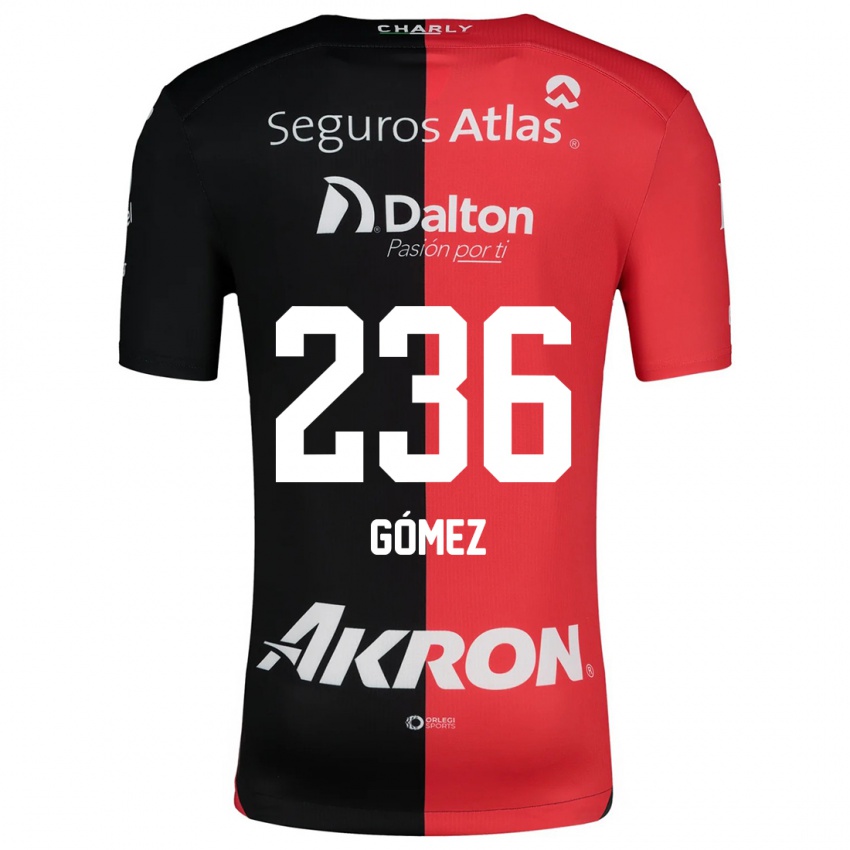 Kinderen José Gómez #236 Rood Zwart Thuisshirt Thuistenue 2024/25 T-Shirt België