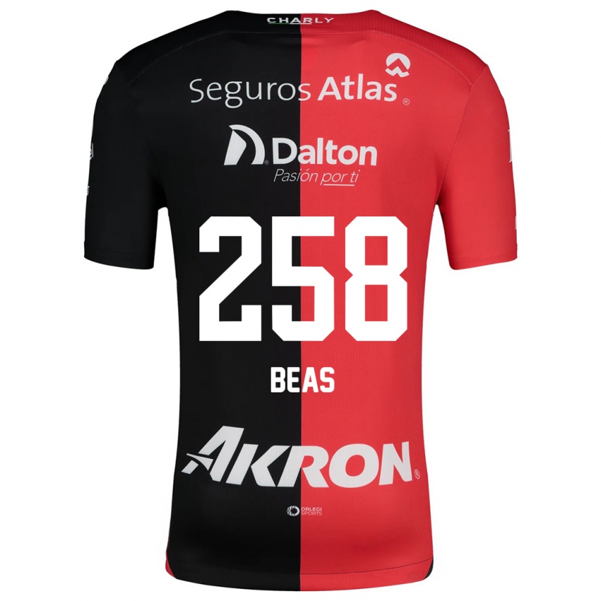 Kinderen Álvaro Beas #258 Rood Zwart Thuisshirt Thuistenue 2024/25 T-Shirt België