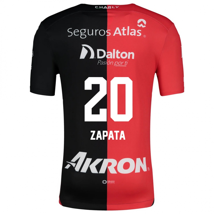 Kinderen Juan Zapata #20 Rood Zwart Thuisshirt Thuistenue 2024/25 T-Shirt België