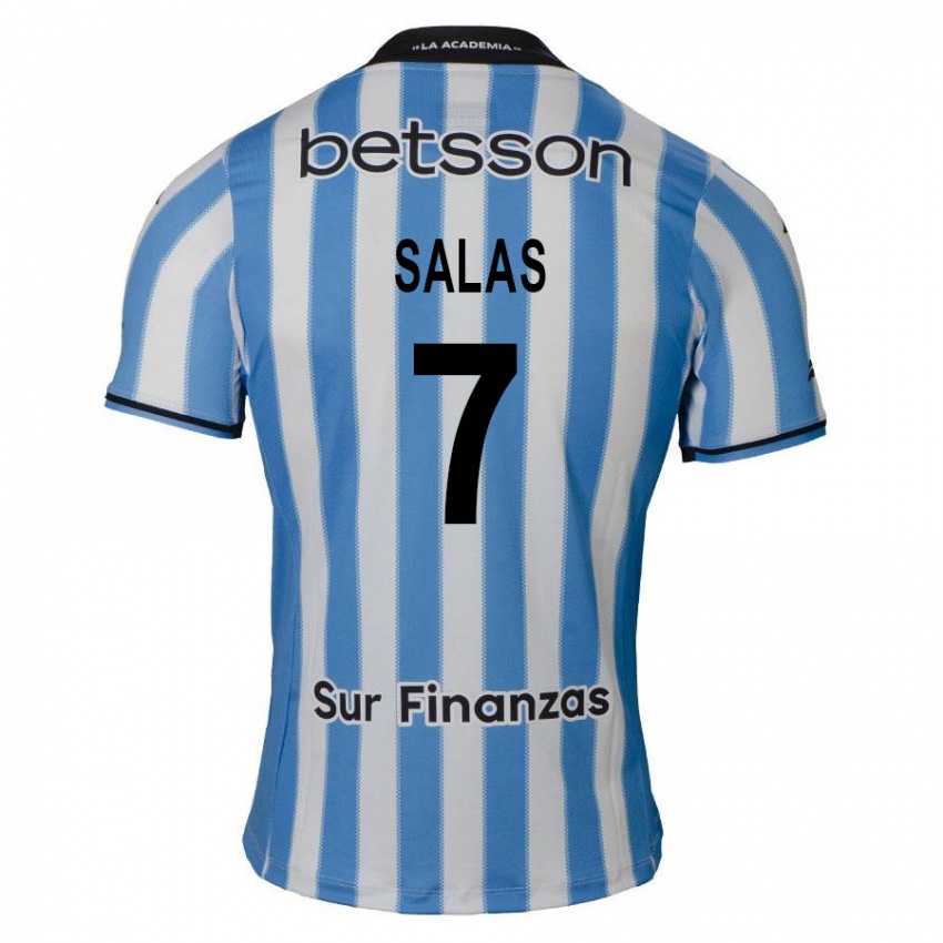 Kinderen Maximiliano Salas #7 Blauw Wit Zwart Thuisshirt Thuistenue 2024/25 T-Shirt België