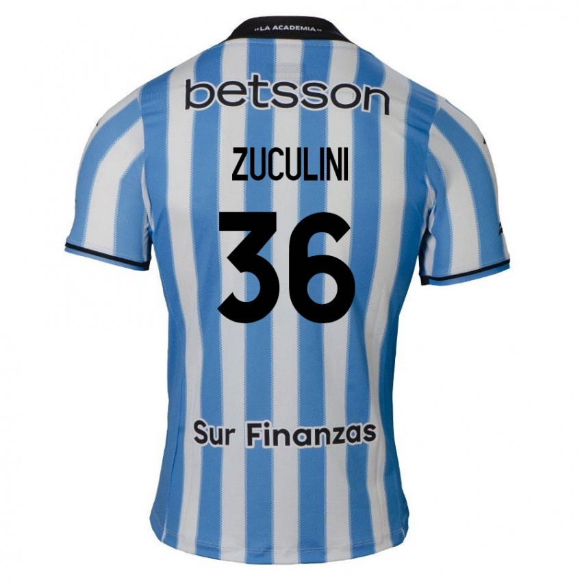 Kinderen Bruno Zuculini #36 Blauw Wit Zwart Thuisshirt Thuistenue 2024/25 T-Shirt België