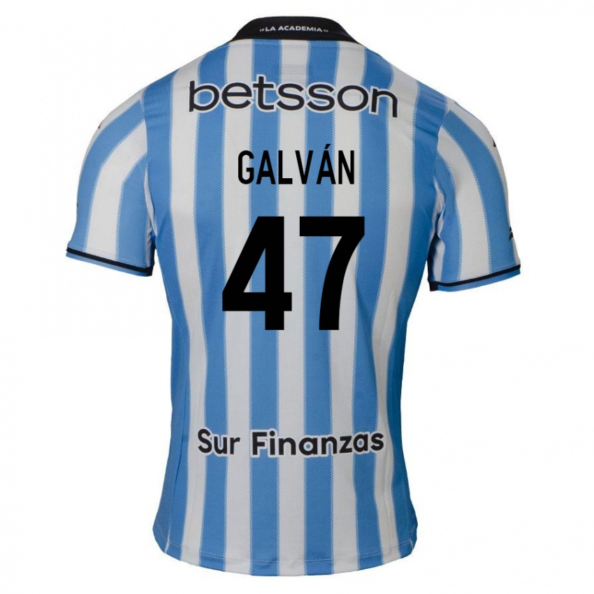 Kinderen Ignacio Galván #47 Blauw Wit Zwart Thuisshirt Thuistenue 2024/25 T-Shirt België