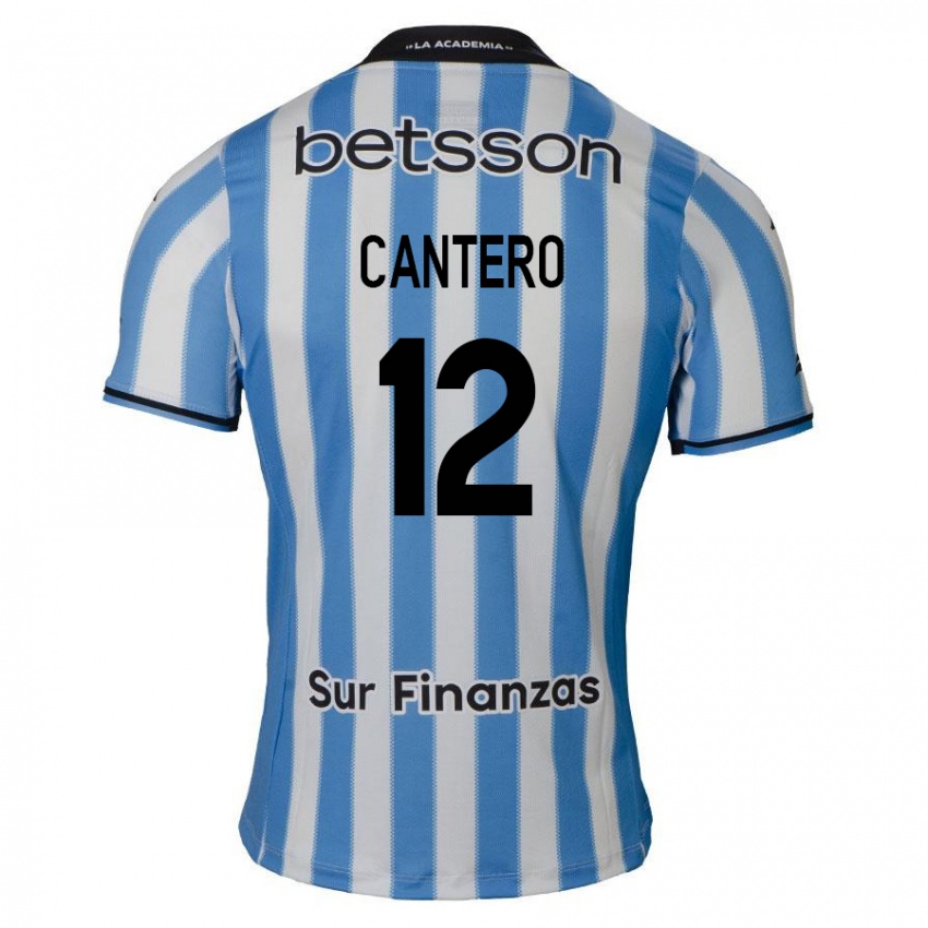 Kinderen Milton Cantero #12 Blauw Wit Zwart Thuisshirt Thuistenue 2024/25 T-Shirt België