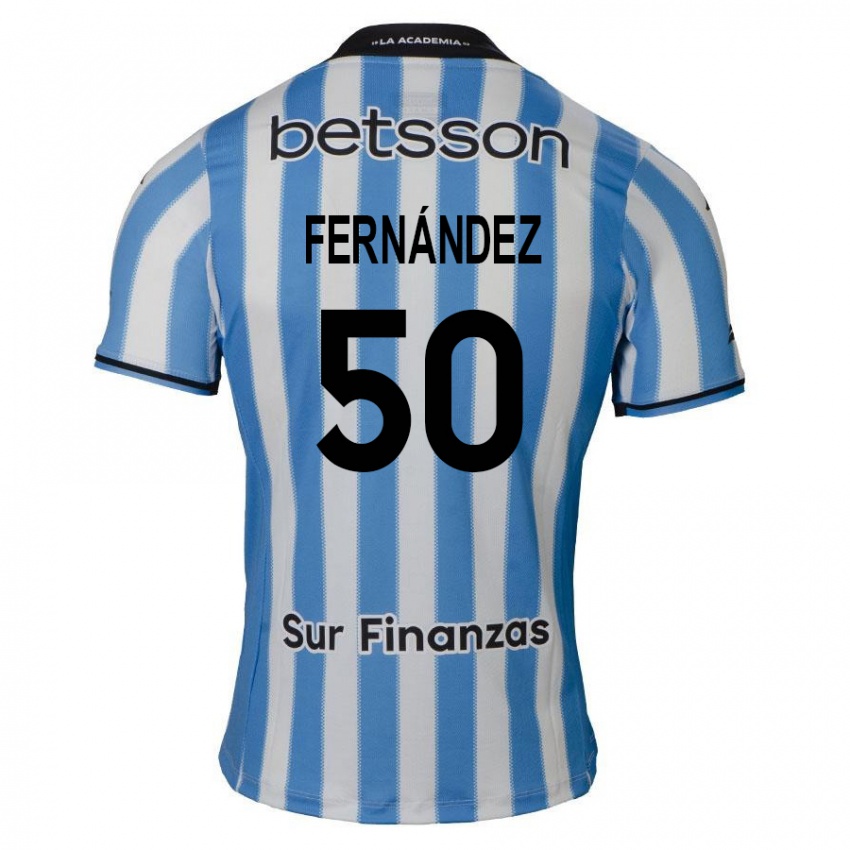 Kinderen Román Fernández #50 Blauw Wit Zwart Thuisshirt Thuistenue 2024/25 T-Shirt België