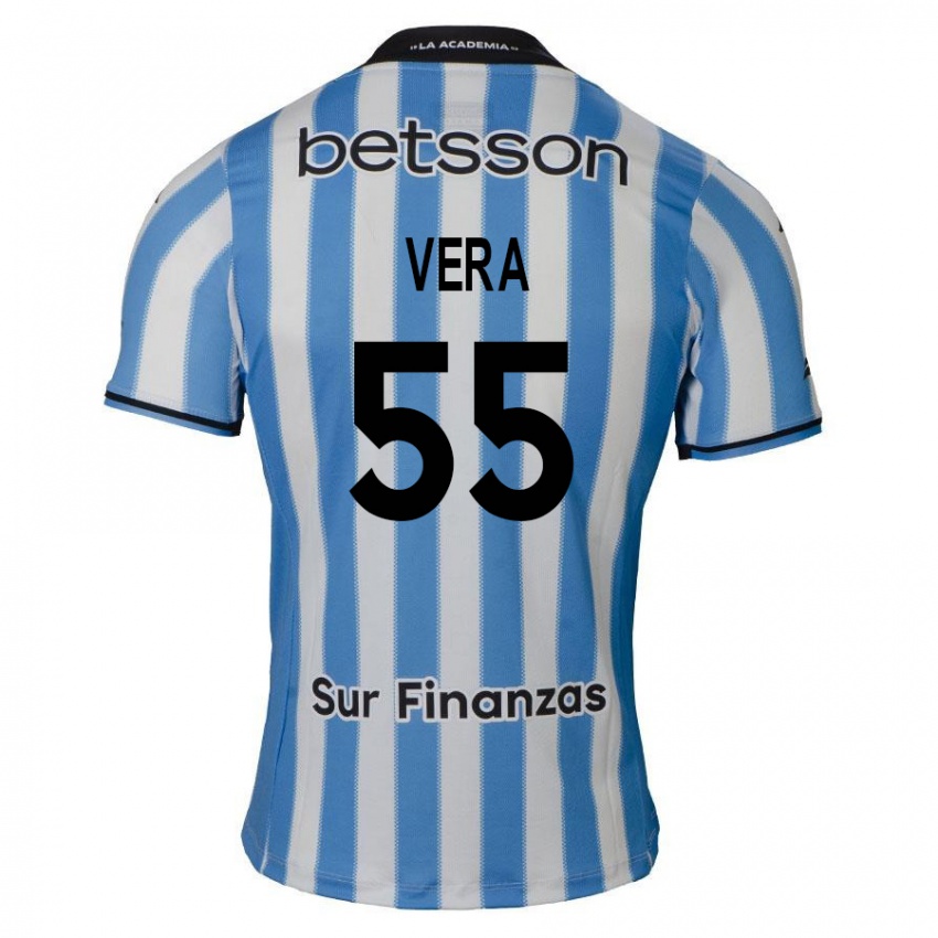 Kinderen Santino Vera #55 Blauw Wit Zwart Thuisshirt Thuistenue 2024/25 T-Shirt België