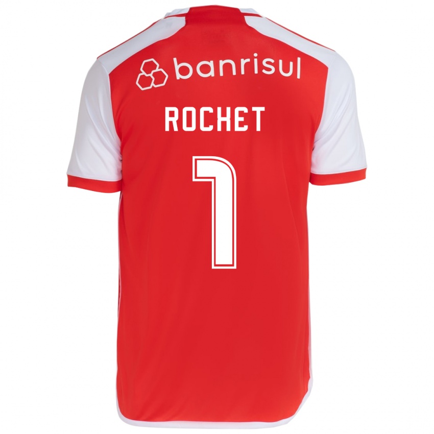 Kinder Sergio Rochet #1 Rot-Weiss Heimtrikot Trikot 2024/25 T-Shirt Belgien