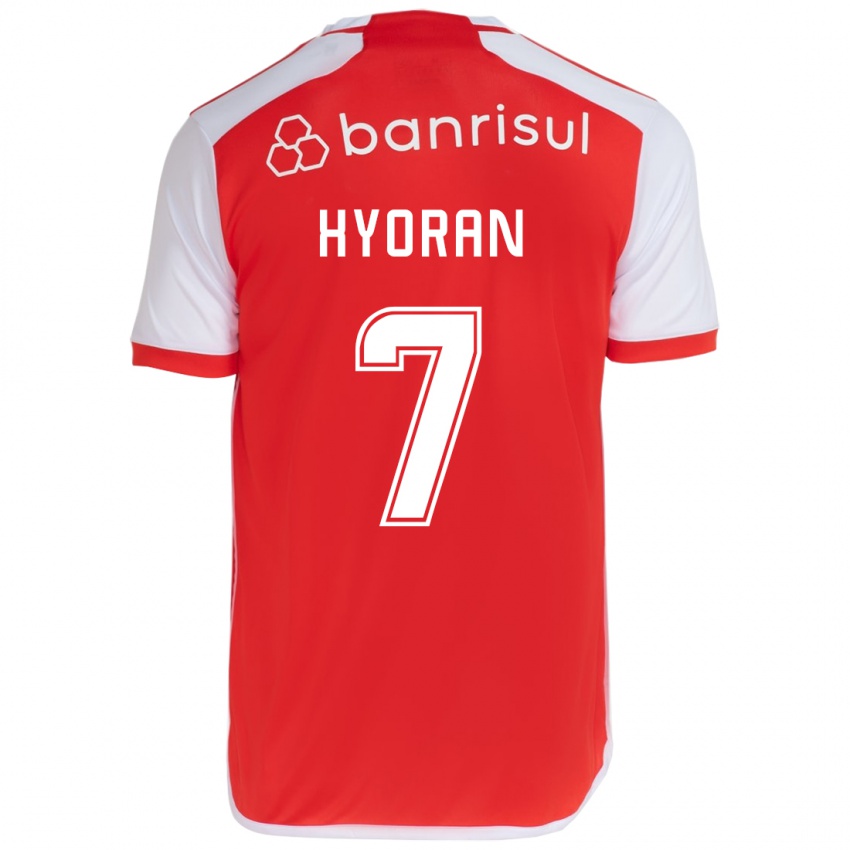 Kinder Hyoran #7 Rot-Weiss Heimtrikot Trikot 2024/25 T-Shirt Belgien