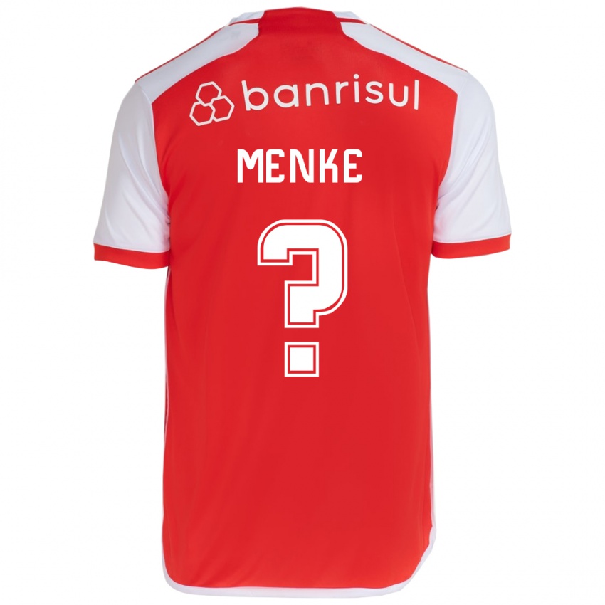 Kinderen Henrique Menke #0 Rood Wit Thuisshirt Thuistenue 2024/25 T-Shirt België