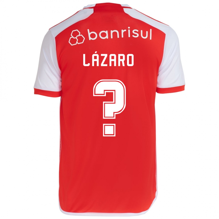 Kinderen Lázaro #0 Rood Wit Thuisshirt Thuistenue 2024/25 T-Shirt België