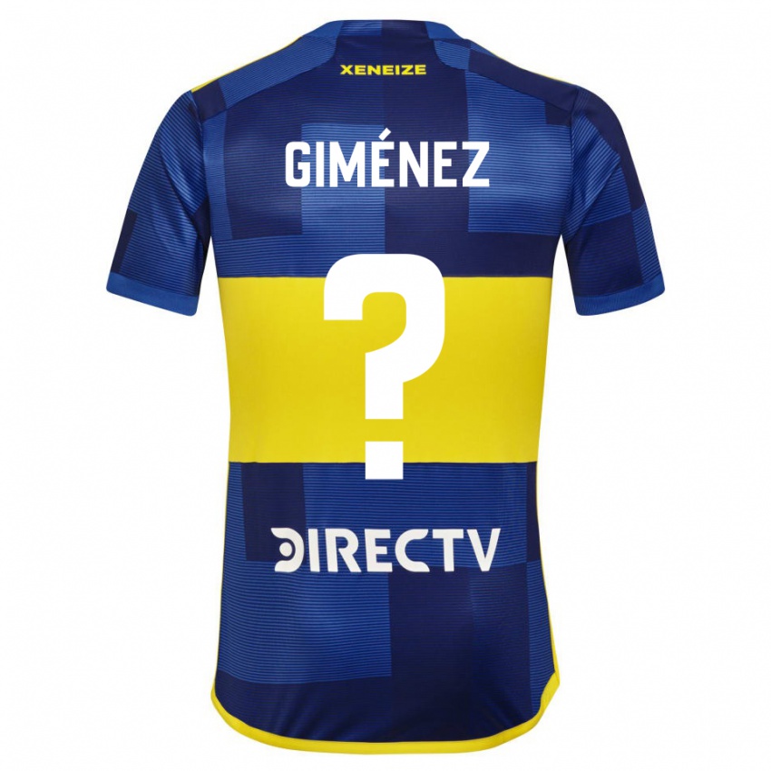 Enfant Maillot Milton Giménez #0 Bleu Jaune Tenues Domicile 2024/25 T-Shirt Belgique