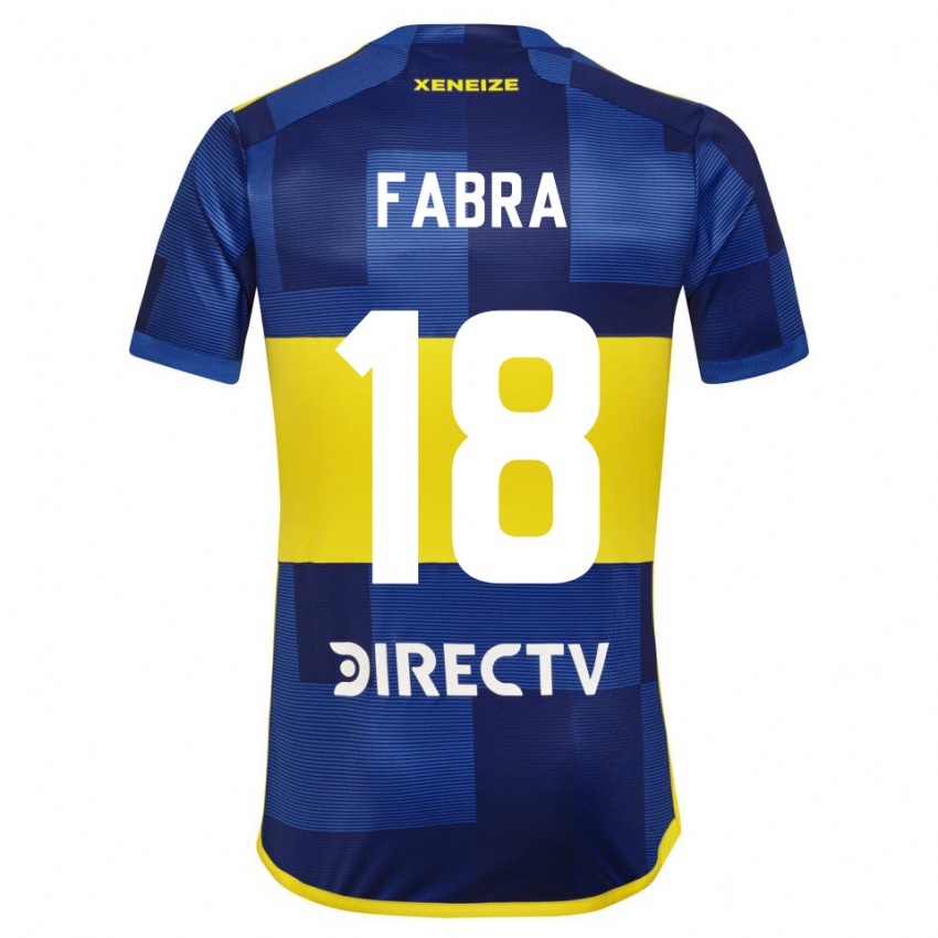 Kinderen Frank Fabra #18 Blauw Geel Thuisshirt Thuistenue 2024/25 T-Shirt België