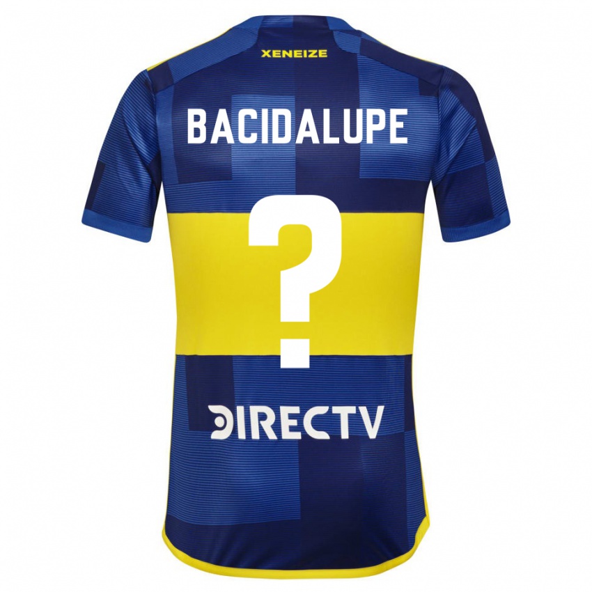 Enfant Maillot Rodrigo Bacidalupe #0 Bleu Jaune Tenues Domicile 2024/25 T-Shirt Belgique