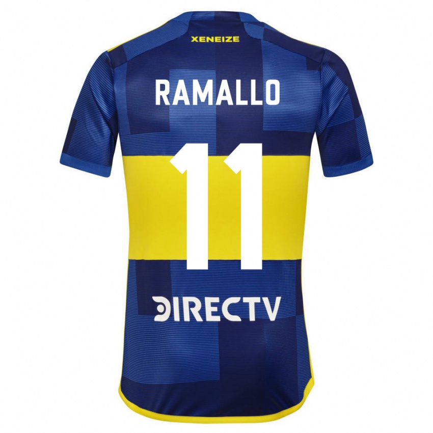 Enfant Maillot Yael Ramallo #11 Bleu Jaune Tenues Domicile 2024/25 T-Shirt Belgique