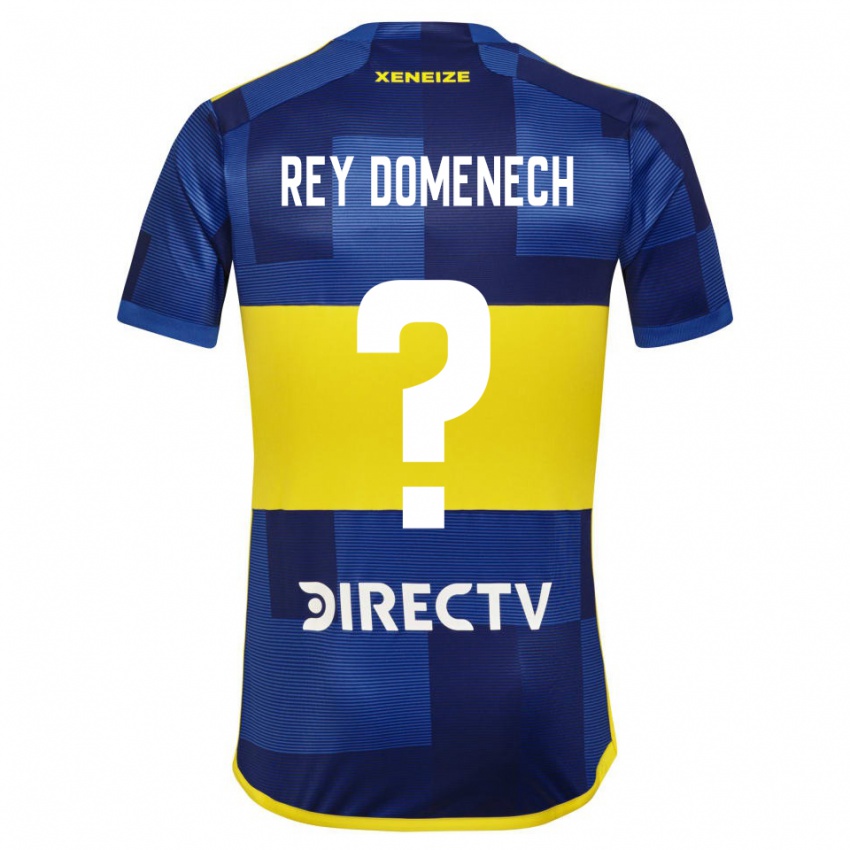 Enfant Maillot Camilo Rey Domenech #0 Bleu Jaune Tenues Domicile 2024/25 T-Shirt Belgique