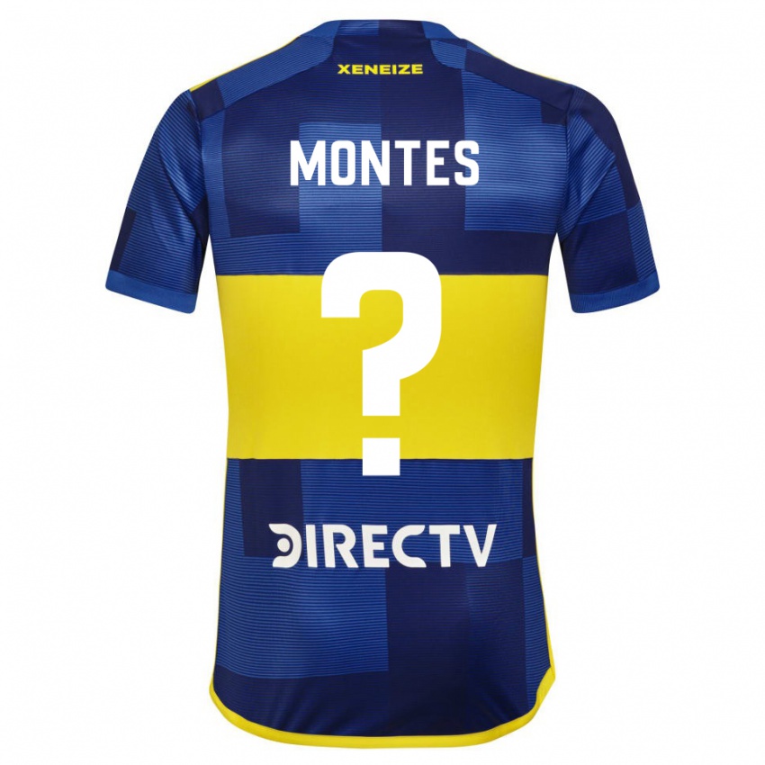 Kinderen Rodrigo Montes #0 Blauw Geel Thuisshirt Thuistenue 2024/25 T-Shirt België