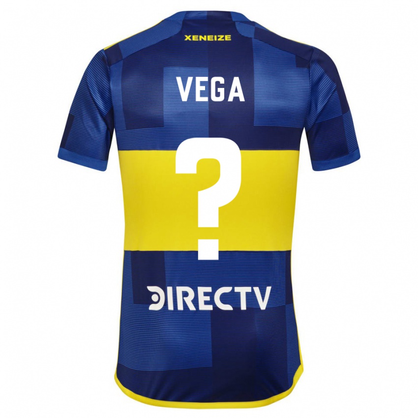 Kinderen Gabriel Vega #0 Blauw Geel Thuisshirt Thuistenue 2024/25 T-Shirt België