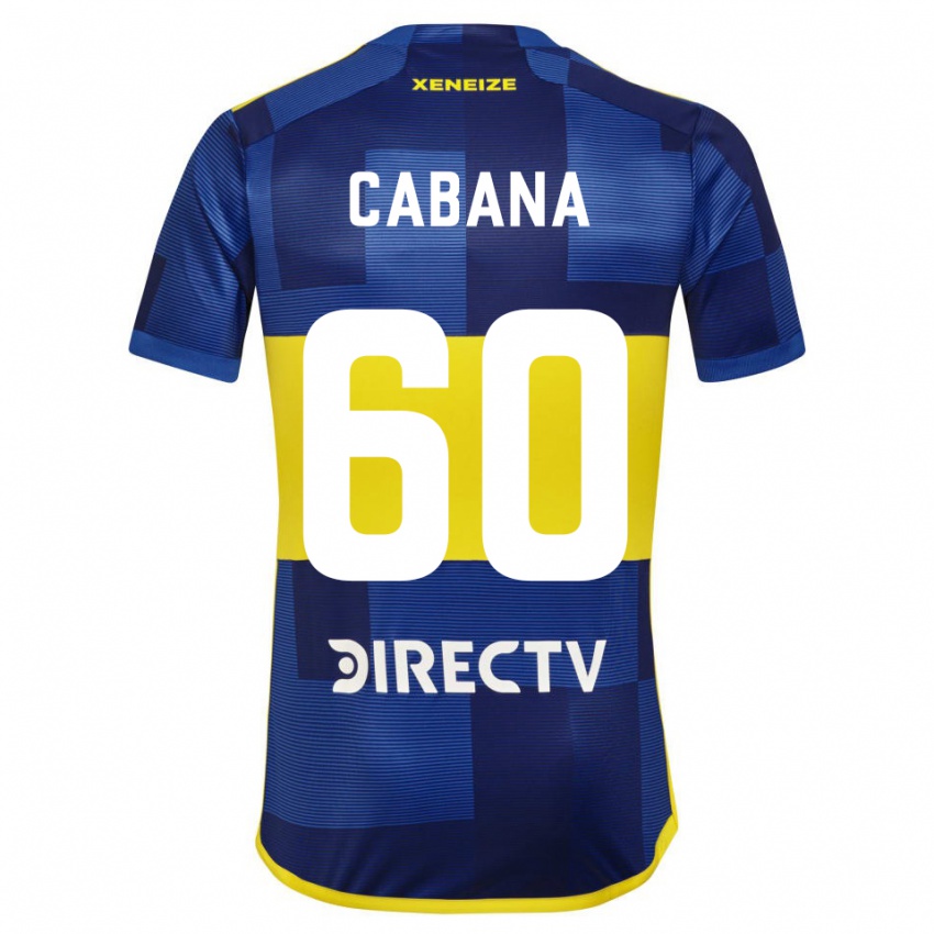 Kinderen Juan Pablo Cabana #60 Blauw Geel Thuisshirt Thuistenue 2024/25 T-Shirt België