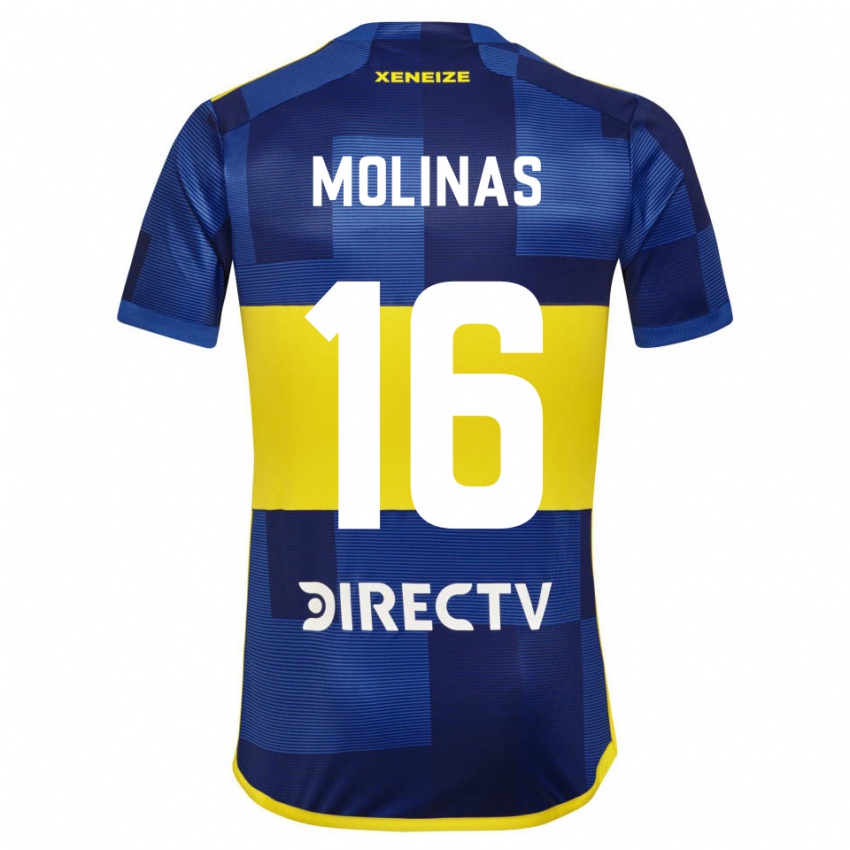 Kinderen Aaron Molinas #16 Blauw Geel Thuisshirt Thuistenue 2024/25 T-Shirt België