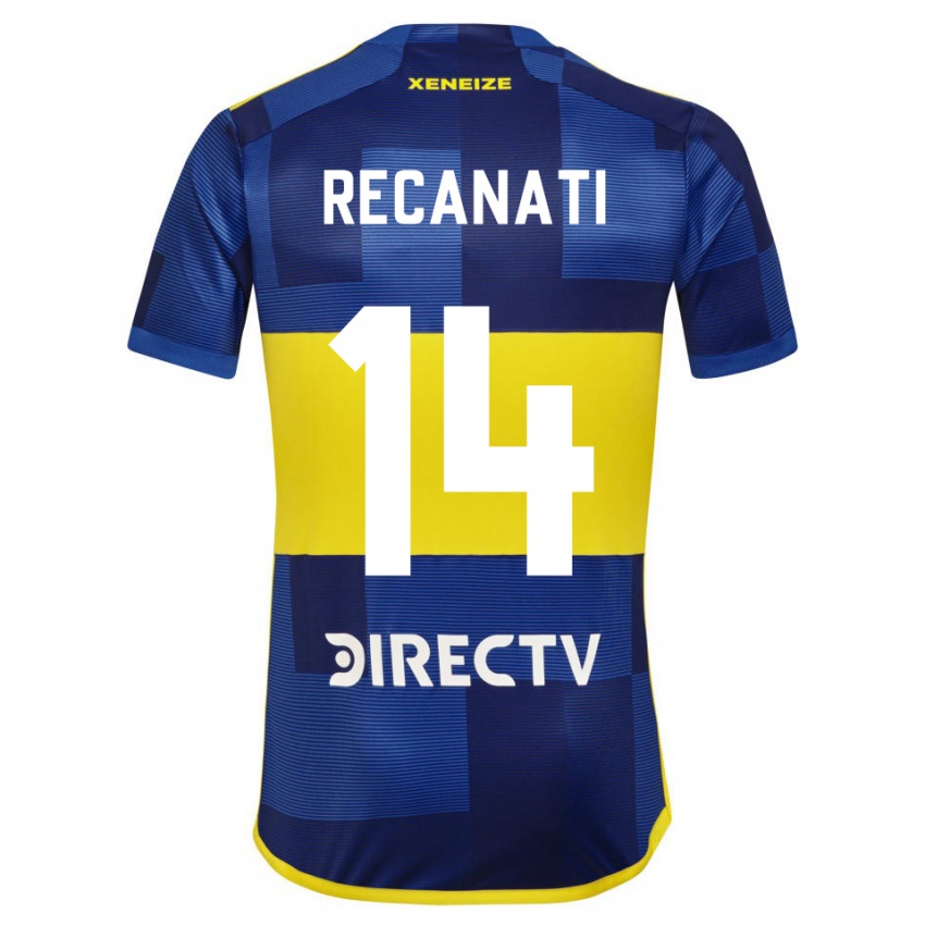 Enfant Maillot Bianca Recanati #14 Bleu Jaune Tenues Domicile 2024/25 T-Shirt Belgique