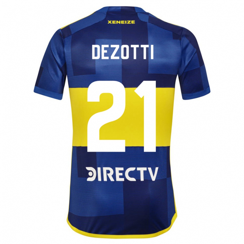 Kinderen Martina Dezotti #21 Blauw Geel Thuisshirt Thuistenue 2024/25 T-Shirt België