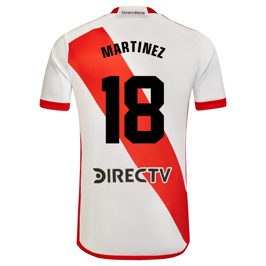 Enfant Maillot Pity Martínez #18 Blanc Rouge Tenues Domicile 2024/25 T-Shirt Belgique