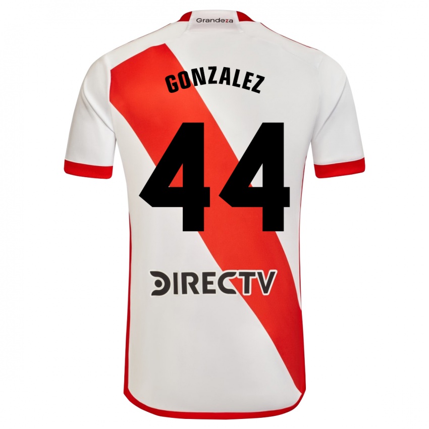 Kinderen Alexis González #44 Wit Rood Thuisshirt Thuistenue 2024/25 T-Shirt België