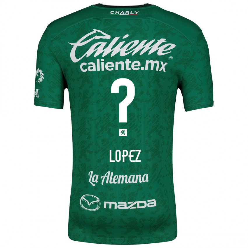 Kinderen Nicolas Lopez #0 Groen Wit Thuisshirt Thuistenue 2024/25 T-Shirt België