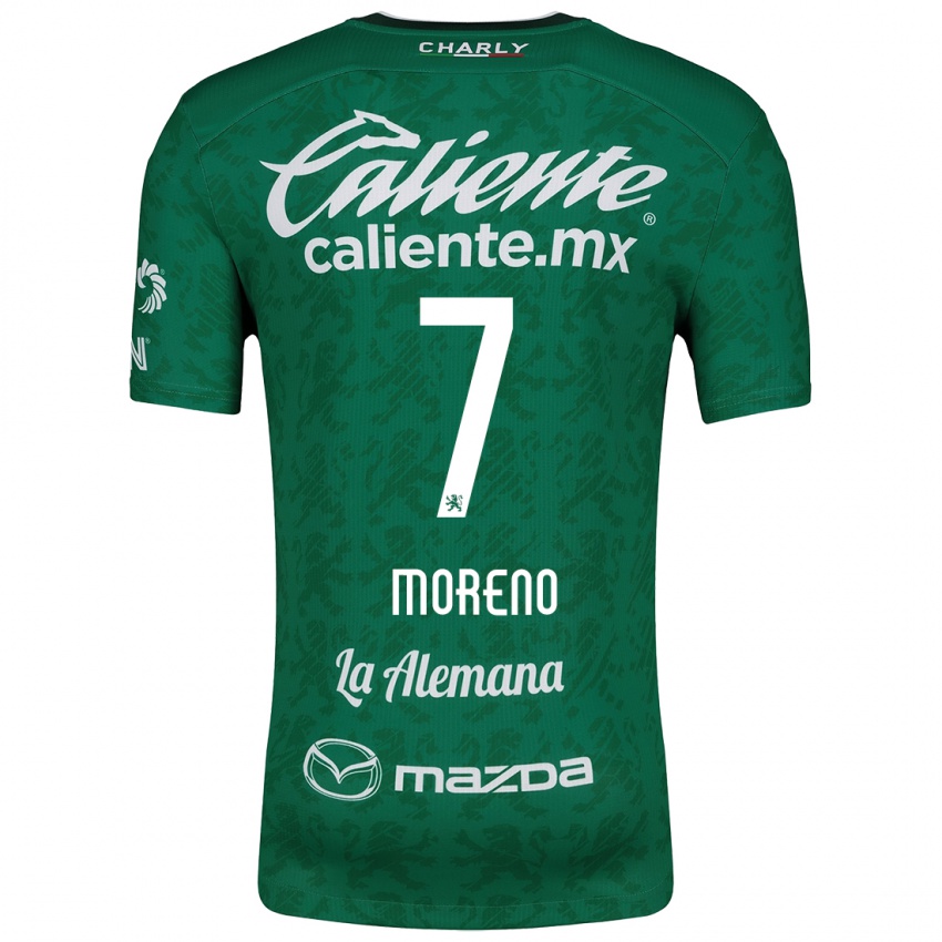 Kinderen Iván Moreno #7 Groen Wit Thuisshirt Thuistenue 2024/25 T-Shirt België