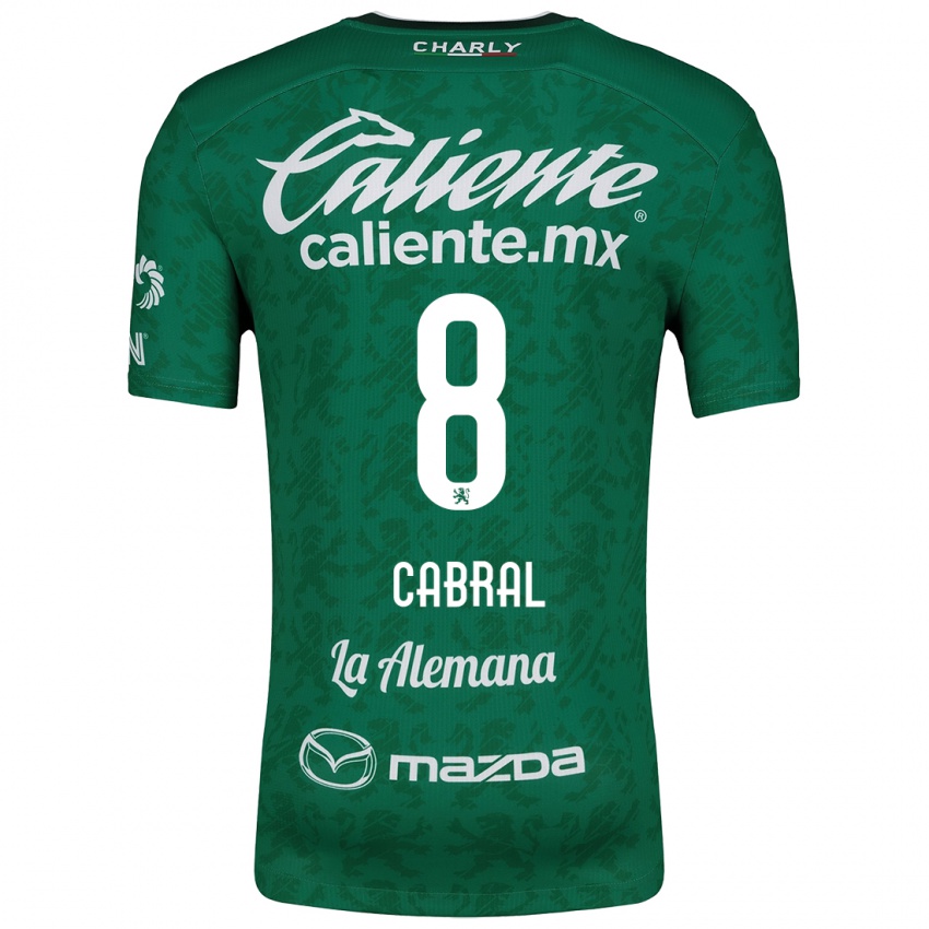 Kinderen Luciano Cabral #8 Groen Wit Thuisshirt Thuistenue 2024/25 T-Shirt België