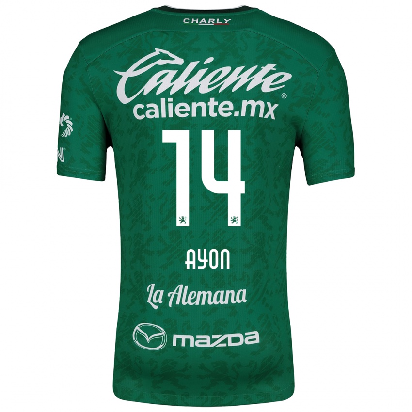 Kinderen Ettson Ayón #14 Groen Wit Thuisshirt Thuistenue 2024/25 T-Shirt België