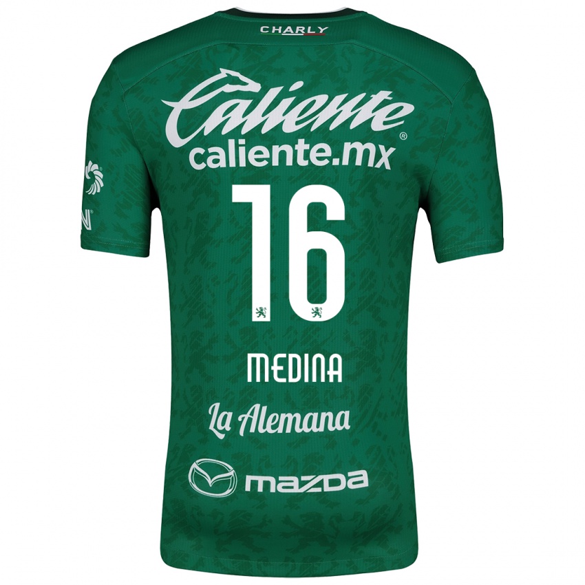 Kinderen Alan Medina #16 Groen Wit Thuisshirt Thuistenue 2024/25 T-Shirt België