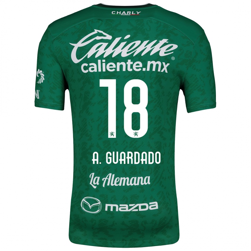 Enfant Maillot Andrés Guardado #18 Vert Blanc Tenues Domicile 2024/25 T-Shirt Belgique