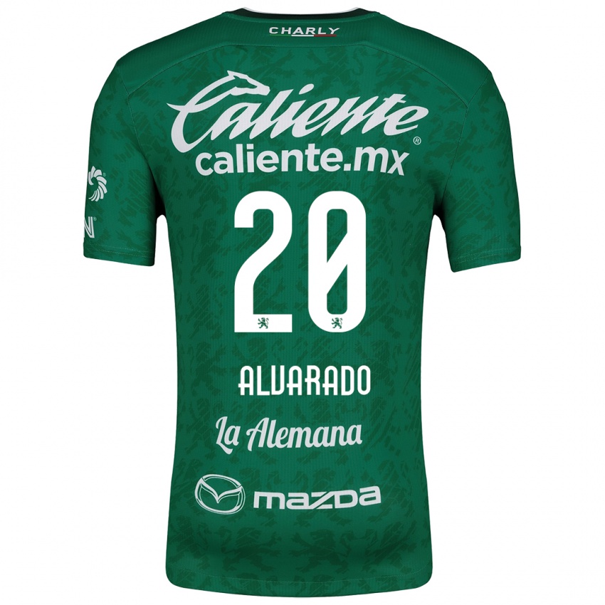 Kinderen Alfonso Alvarado #20 Groen Wit Thuisshirt Thuistenue 2024/25 T-Shirt België